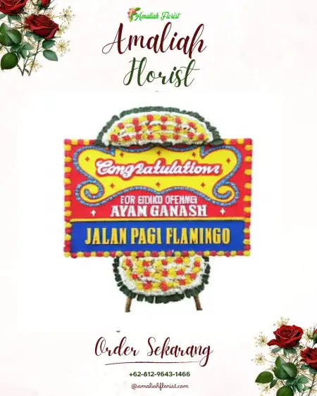 Sewa Papan Bunga Taas